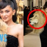 Kylie Jenner Wears Lion Head at Paris Fashion Week | E! News