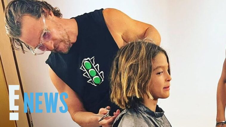 Matthew McConaughey Gives His Son Livingston a Big Chop | E! News