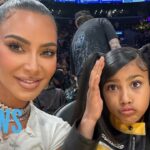 Kim Kardashian & North West Sit Courtside at STAR-STUDDED Lakers Game | E! News