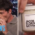 See Jacob Elordi's UNHINGED Reaction to Saltburn 'Bathwater' Candle | E! News