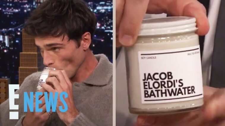 See Jacob Elordi's UNHINGED Reaction to Saltburn 'Bathwater' Candle | E! News