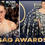 Ali Wong Reveals Fashion Details About Her "INSANE" Red Carpet Dress | 2024 SAG Awards