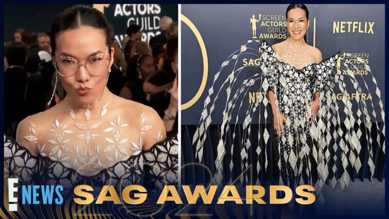 Ali Wong Reveals Fashion Details About Her "INSANE" Red Carpet Dress | 2024 SAG Awards