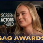 Brie Larson Says THIS Supermodel Inspired Her Gorgeous Red Carpet Look | 2024 SAG Awards