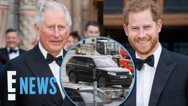 Prince Harry ARRIVES in U.K. Amid His Father King Charles' Cancer Diagnosis | E! News