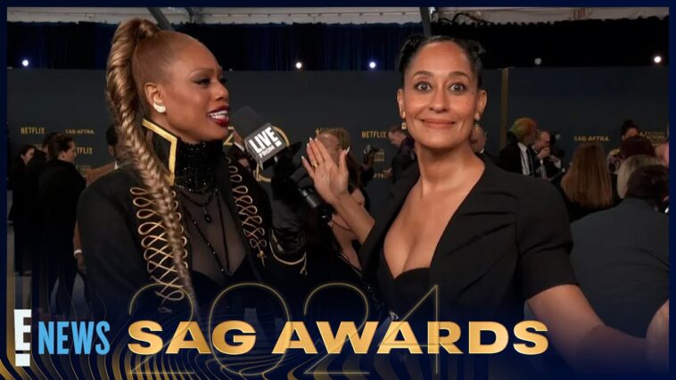 Tracee Ellis Ross and Laverne Cox's Friendship Banter Is So Much Fun to Watch! | 2024 SAG Awards