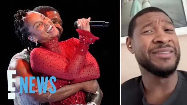 Usher REVEALS Swizz Beatz's Reaction to Alicia Keys Super Bowl Duet | E! News