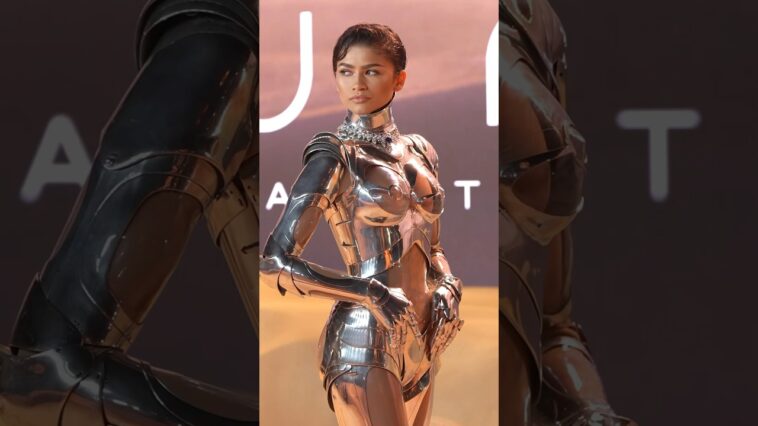 #Zendaya did not come to play at the #Dune: Part 2 premiere. 🤩 #shorts