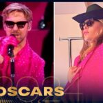Eva Mendes SUPPORTS Ryan Gosling Backstage While He Performs "I'm Just Ken" | 2024 Oscars