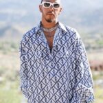Formula 1 driver Sir Lewis Hamilton wore  to the Marc Jacobs and i-D Coachella P...