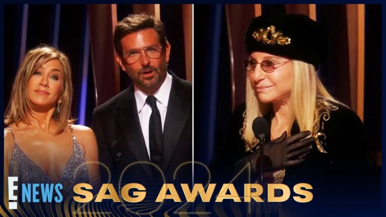 Jennifer Aniston and Bradley Cooper HONOR Barbra Streisand | 2024 SAG Awards