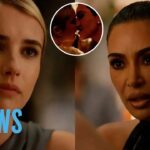 Kim Kardashian KISSES & SLAPS Emma Roberts In Head-Spinning American Horror Story Trailer | E! News