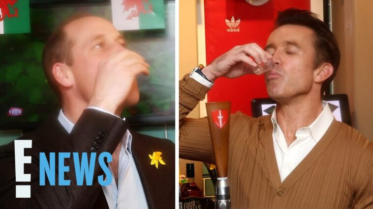 Prince William Does SHOTS with Rob McElhenney, Goes on Solo Trip to Wales | E! News