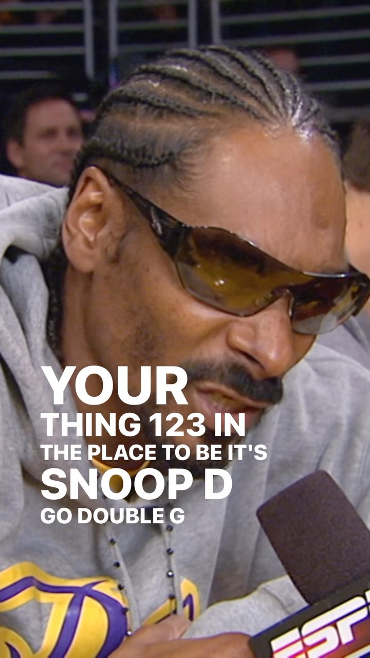 Snoop Dogg courtside at  2008...

Who do you want to see on  tomorrow?...
