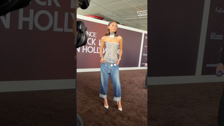 #Zendaya has arrived to the 2024 #ESSENCE Black Women In Hollywood Awards Ceremony. 😍 #shorts