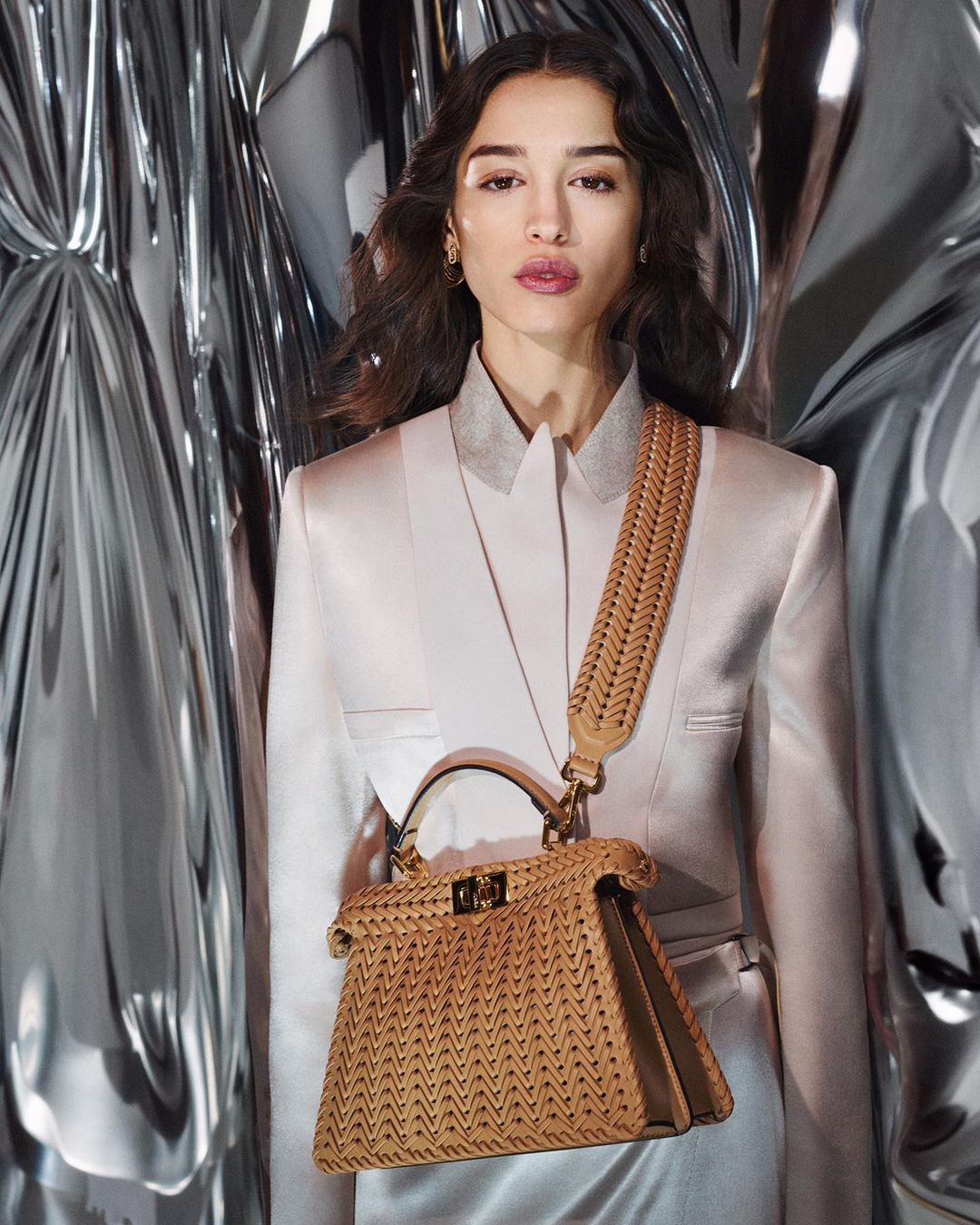 Masterful expressions of Fendi craftsmanship shine in the  Interlace, handwoven ...