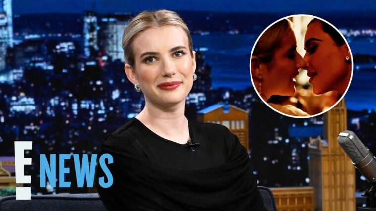 WHY Emma Roberts Had Kim Kardashian’s Lip Gloss All Over Her Face | E! News